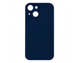 Husa Premium Upzz No Logo Soft Silicon, Compatibila Cu iPhone 13, Interior Alcantara, Albastru