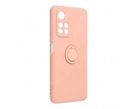 Husa Spate Roar Amber Compatibila Cu Xiaomi Redmi Note 11 Pro, Inel Metalic Pe Spate, Roz