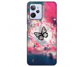 Husa Silicon Soft Upzz Print, Compatibila Cu Realme C31, Butterfly