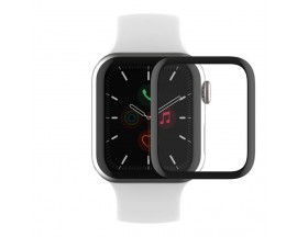 Folie Protectie Ecran Upzz, Compatibil Cu Apple Watch 4, 5, 6, 7, 41mm, Silicon, Margine Neagra