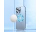 Husa UPzz Trend Electro MagSafe, Compatibila Cu iPhone 12 Pro, Spate Transparent, Rama Albastra