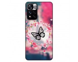Husa Silicon Soft Upzz Print, Compatibila Cu Xiaomi Redmi Note 11 Pro+ 5G, Butterfly