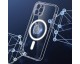 Husa Spate Upzz Hybrid MagSafe, Compatibila Cu iPhone 12 Pro, Protectie La Camere, Transparent