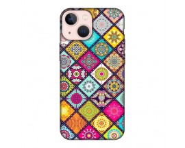 Husa Silicon Soft Upzz Print, Compatibila Cu iPhone 14 Plus, Floral