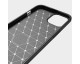 Husa Spate Upzz Carbon Pro, Compatibila Cu iPhone 14 Plus, Silicon, Negru