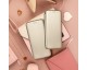 Husa Flip Carte Upzz Magnet Lux Compatibila Cu iPhone 14 Plus, Piele Ecologica, Gold