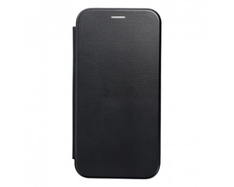 Husa Flip Carte Upzz Magnet Lux Compatibila Cu iPhone 14 Pro, Piele Ecologica, Negru