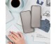 Husa Flip Carte Upzz Magnet Lux Compatibila Cu iPhone 14 Pro, Piele Ecologica, Gri