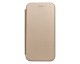 Husa Flip Carte Upzz Magnet Lux Compatibila Cu iPhone 14 Pro, Piele Ecologica, Gold