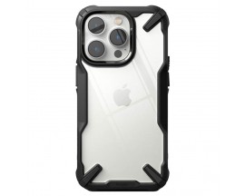 Husa Spate Premium Ringke Fusion X, Compatibila Cu iPhone 14 Pro Max, Transparenta, Cu Rama Neagra
