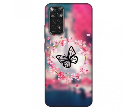 Husa Silicon Soft Upzz Print, Compatibila Cu Xiaomi Redmi Note 11, Butterfly