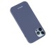 Husa Spate Mercury Goospery Silicone Pentru iPhone 14 Pro, Microfibra La Interior, Navy Blue