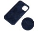Husa Spate Mercury Goospery Silicone Pentru iPhone 14 Plus, Microfibra La Interior, Navy Blue