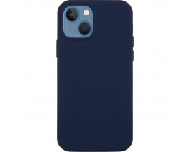 Husa Spate Mercury Goospery Silicone Pentru iPhone 14 Plus, Microfibra La Interior, Navy Blue