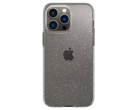 Husa Spigen Liquid Crystal Glitter Compatibila Cu iPhone 14 Pro, Silicon, Glitter Transparent
