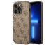 Husa Spate Guess Compatibila Cu iPhone 14 Pro, Metal Gold Logo, Maro - 9094096