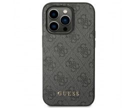 Husa Spate Guess Compatibila Cu iPhone 14 Pro, Gold Logo, Gri - 9094058