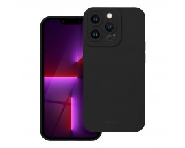 Husa Roar Luna Compatibila Cu iPhone 14 Pro, Super Protectie La Camera, Silicon, Negru