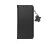Husa Tip Carte Forcell Smart Pro, Compatibila Cu iPhone 14 Pro, Piele Naturala, Negru