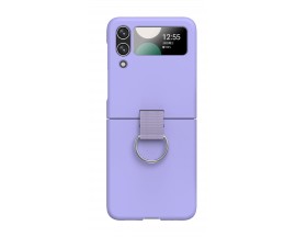 Husa Spate Upzz Doyers Cu Ring Pe Spate, Compatibila Cu Samsung Galaxy Z Flip 4, Violet