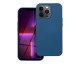 Husa Forcell Lite Silicone Soft, Compatibila Cu iPhone 14 Pro, Interior Alcantara, Albastru