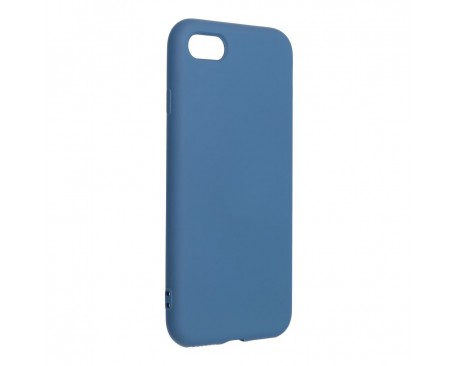 Husa Forcell Lite Silicone Soft, Compatibila Cu iPhone 7 / 8 / SE 2022, Interior Alcantara, Albastru