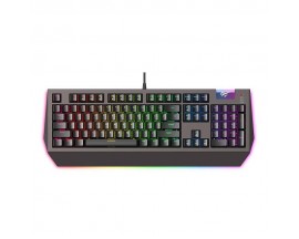 Tastatura gaming Havit KB872, Iluminare RGB, 467x172x35 mm, Negru