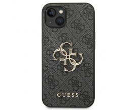 Husa Spate Guess Compatibila Cu iPhone 14 Plus, Metal Gold Logo, Gri - 9066253