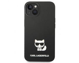 Husa Spate Karl Lagerfeld Compatibila Cu iPhone 14 Plus, Silicone Choupette Body, Negru - 9076566