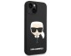 Husa Spate Karl Lagerfeld Compatibila Cu iPhone 14 Plus, Silicone Karl Head, Negru - 9085414