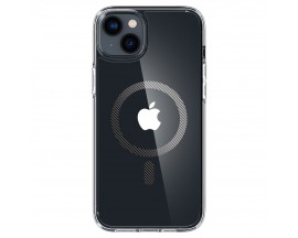 Husa Spigen Ultra Hybrid MagSafe  Compatibila Cu iPhone 14 Plus, Transparenta Cu Magsafe Carbon Fiber