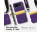 Carcasa Spigen Compoty compatibila cu Samsung Galaxy Z Flip 4 5G Pansy