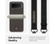 Carcasa Spigen Compoty compatibila cu Samsung Galaxy Z Flip 4 5G Tan