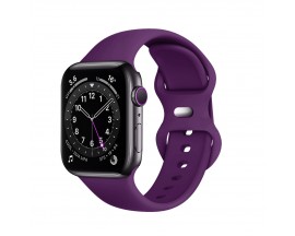Curea Ceas Upzz Techsuit W031, Compatibila Cu Apple Watch  1 / 2 / 3 / 4 / 5 / 6 / 7 / SE (38mm / 40 mm / 41 mm) - Dark Purple