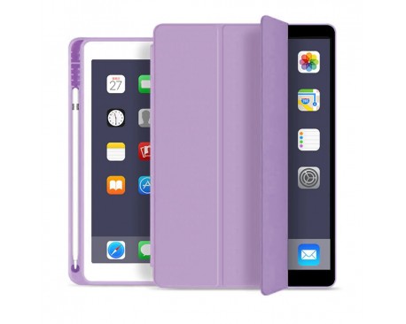 Husa Tech-Protect Smartcase Pen compatibila cu iPad Air 4 2020 / 5 2022, Violet