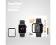 Folie de protectie PanzerGlass din sticla pentru Apple Watch Series 4/5/ 6/SE , 44mm, Transparenta / Rama Neagra