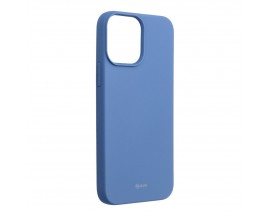 Husa Spate Roar Colorful Jelly, Compatibila Cu iPhone 14, Silicon Soft, Albastru Navy