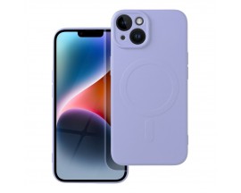 Husa Spate Upzz Magsafe Compatibila Cu iPhone 14, Microfibra La Interior, Purple