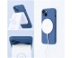 Husa Spate Upzz Magsafe Compatibila Cu iPhone 14 Pro, Microfibra La Interior, Blue