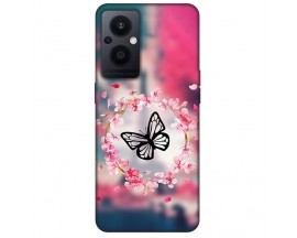 Husa Silicon Soft Upzz Print, Compatibila Cu Oppo Reno 8 Lite, Butterfly