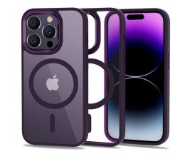 Carcasa TECH-PROTECT MAGMAT MagSafe compatibila cu iPhone 14 Pro, Deep Purple