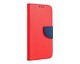 Husa Flip Carte Upzz Fancy Book, Compatibla Cu Xiaomi Redmi 10c, Navy Rosu