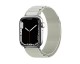Curea Ceas Upzz Techsuit W037, Compatibila Cu Apple Watch   6 / 7 / 8 / SE / Ultra 42 mm / 44 mm / 45 mm / 49 mm  - Star Alb