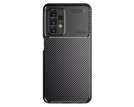 Husa Spate Upzz Rugged Carbon New Auto Focus Pentru Samsung Galaxy A23 5g, Silicon, Negru