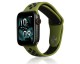 Curea Ceas Upzz Sport Silicone, Compatibila Cu Apple Watch  1 / 2 / 3 / 4 / 5 / 6 / 7 / SE 38 mm / 40 mm / 41 mm - Verde Negru