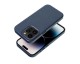 Husa Upzz Leather Cu Functie Magsafe Compatibila Cu iPhone 12 Pro, Indigo Blue