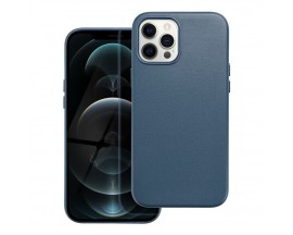 Husa Upzz Leather Cu Functie Magsafe Compatibila Cu iPhone 12 Pro, Indigo Blue