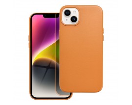 Husa Upzz Leather Cu Functie Magsafe Compatibila Cu iPhone 14 Plus, Orange
