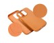 Husa Upzz Leather Cu Functie Magsafe Compatibila Cu iPhone 14 Pro Max, Orange