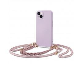 Carcasa cu snur TECH-PROTECT Icon Chain compatibila cu iPhone 13, Violet